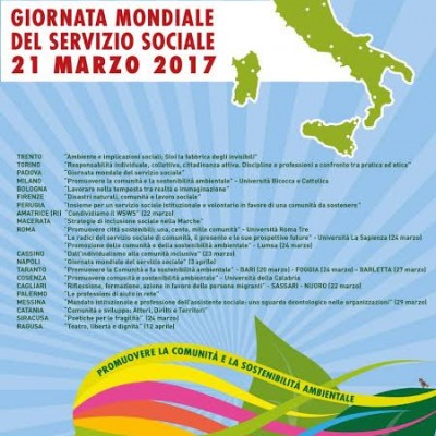 Giornata mondiale del Servizio sociale: rilanciare il tema del potenziamento dei servizi e della valorizzazione della professionalità