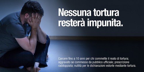 Reato di tortura, l'ok della Camera. Un passo avanti verso la fine di una vergogna tutta italiana.